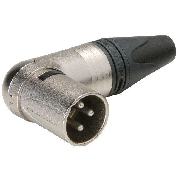 Main product image for Neutrik NC3MRX XLR Right Angle Male Nickel 092-025